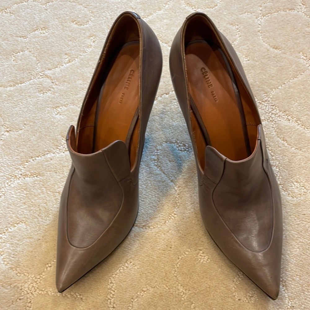 Céline Paris heels light brown